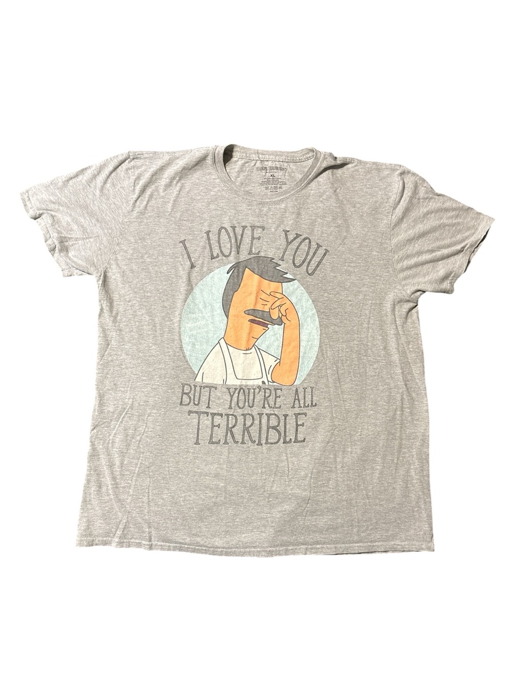Bob’s Burgers Gray Graphic Tee - NWOT